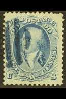 1861-62 90c Pale Blue Washington, Scott 72a, Attractive With Good Colour And Neat Part Blue Barred Cancel Complimenting  - Other & Unclassified