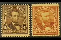 1895 4c Lincoln And 5c Grant, Scott 269/270, Fine Never Hinged Mint, 4c Centred To Upper Left. (2 Stamps) For More Image - Altri & Non Classificati