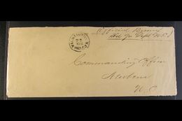 1861 OFFICIAL COVER WITH PROVISIONAL POSTMASTER'S HANDSTAMP. 1861 (27 Aug) Stampless Long Envelope Addressed To Newborn, - Sonstige & Ohne Zuordnung