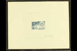 1964 50f Meteorological Day IMPERF DIE PROOF Printed In Slate-blue On Card, As Yvert 132 With Embossed Seal On The Margi - Sonstige & Ohne Zuordnung