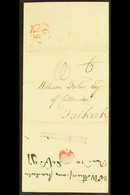 SCOTLAND 1797 CHARLESTOWN ENTIRE LETTER, RE. LORD ELGIN (Sept) Entire Letter To "William Forbes Of Callander, Falkirk",  - ...-1840 Préphilatélie