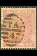 1867-83 5s Rose, Watermark Large Anchor, Plate 4, SG 134, Very Finely Used, Small Thin. Cat £4,200. Particularly Attract - Otros & Sin Clasificación