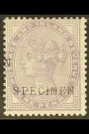 1881 1d Bluish Lilac, Die II, 16 Dots, Handstamped "SPECIMEN" (SG Type 9), SG 172as, Never Hinged Mint. For More Images, - Sonstige & Ohne Zuordnung