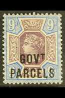 OFFICIAL GOVERNMENT PARCELS 1887-90 9d Dull Purple & Blue "GOVT. PARCELS" Overprint, SG O67, Very Fine Mint, Fresh. For  - Sonstige & Ohne Zuordnung