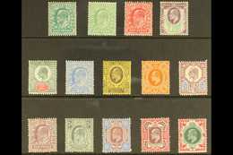 1902-13 King Edward VII Mint Definitives To 1s With ½d (two Shades), 1d, 1½d, 2d, 2½d, 3d, 4d Orange, 5d, 6d, 7d, 9d, 10 - Unclassified