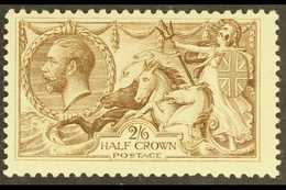 1918-19 2s6d Pale Brown Seahorse, B.W. Printing, SG 415a, Never Hinged Mint. For More Images, Please Visit Http://www.sa - Non Classés