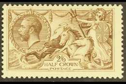 1918-19 2s6d Pale Brown Seahorse, B.W. Printing, SG 415a, Never Hinged Mint. For More Images, Please Visit Http://www.sa - Non Classificati