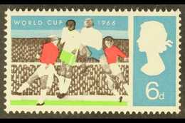 1966 WORLD CUP VARIETY. 6d World Cup With BLACK OMITTED Error, SG 694a, A Lovely, NEVER HINGED MINT Example. For More Im - Other & Unclassified