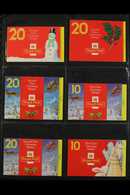 CHRISTMAS BARCODE BOOKLETS 1990-1999 Superb COMPLETE RUN, SG LX1 Right Through To SG LX18. Lovely! (18 Booklets) For Mor - Other & Unclassified
