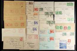 JERSEY 1941-60's An Attractive Range Of Covers And Cards Incl. 1941-42 Arms ½d Pairs On First Day Cards (3), Envelope Be - Otros & Sin Clasificación