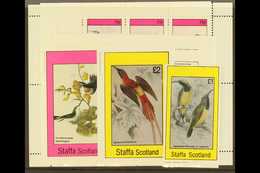STAFFA AND EYNHALLOW (SCOTLAND) 1982 Locals Featuring Hummingbirds, All Different NHM Selection. (3 Stamps Plus 5 Mini-s - Otros & Sin Clasificación