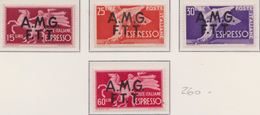 Trieste - 275 ** Espressi 1947-8 – N. 1/4. Cat. € 260,00. SPL - Express Mail