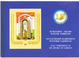 2001. Tajikistan, 10y Of Independency, Prestige Booklet,  Mint/** - Tadschikistan
