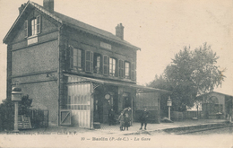 62) BARLIN : La Gare - Barlin