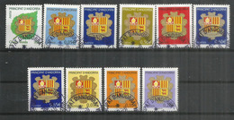 Nouvelle Série Blasons D'Andorre Année 2010, 10 Timbres Oblitérés., 1 ère Qualité - Used Stamps