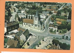 CPSM  Grand Format , Abîmée - Sainte Geneviève  -(Oise) - L'église - Sainte-Geneviève