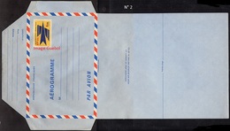 Réunion N° Entier 2 Non Plié (1002-AER) - Emblème Postale - Blocks & Kleinbögen