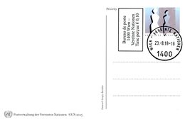 ONU Vienne 2018  - Carte Postale €1,70 Taxe Perçue €0,10 Oblitérée - Maximumkarten