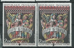 [25] Variété : N° 1741 St Austremoine Colonne Brune Au Lieu De Rouge + Normal ** - Unused Stamps