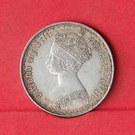 GREAT BRITAIN 1 FLORIN 1852 - 11,31 GRS - 0,925 SILVER   KM#  746,1 - (Nº26586) - J. 1 Florin / 2 Shillings