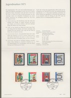 Bund: Minister Card - Ministerkarte Typ IV, Mi-Nr. 660-63 ** + ESST, " Jugend 1971: - Kinderzeichnungen - " !   X - Covers & Documents