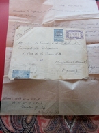 ALEP Syrie(1919-1945)Lettre+Courrier Document Pour Montpellier Timbres Postal+Fiscal(ex-colonie Protectorat)Marcophilie - Covers & Documents