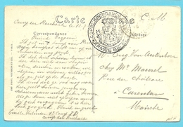 Kaart Stempel CAMP DU RUCHARD Met Stempel CERRESPONDANCE PRIVEE / ARMEE BELGE - Armada Belga