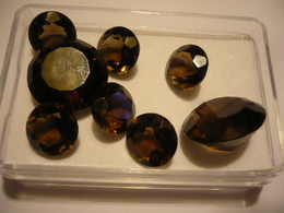 Lot 8x Rauch-Topas - In Kapsel  (724) Preis Reduziert - Smoky Quartz