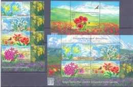 2016. Flora Of Kyrgyzstan, Wild Flowers, Set + 2 S/s, Mint/** - Kirghizistan