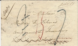 1860- Letter From DRESDEN To Marseille + B. 12 K. Black Framed - Cartas & Documentos