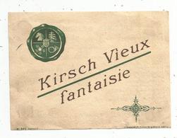 étiquette De Vin  , KIRSCH VIEUX FANTAISIE , Specimen ,Haberer ,Plouviez & Douin ,2 Scans - Autres & Non Classés