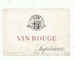 étiquette De Vin  , VIN ROUGE SUPERIEUR, Specimen ,Haberer ,Plouviez & Douin - Rode Wijn