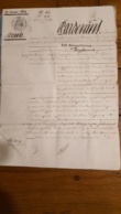 ACTE DE MARS 1864  VENTE COMMUNE DE PLEAUX CANTAL - Historical Documents