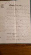 ACTE DE JANVIER 1874  VENTE COMMUNE DE BEIRE LE CHATEL COTE D'OR ACTE NOTARIE - Historische Dokumente