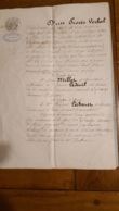 ACTE DE JUILLET 1849 ACTE NOTAIRE CESSION DE TERRE A BEIRE LE CHATEL - Documents Historiques