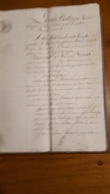 ACTE LOUIS PHILIPPE ROI DES FRANCAIS ACTE DE  AVRIL 1834 CESSION DE TERRE A BEIRE LE CHATEL FAMILLE LECHENET - Documentos Históricos