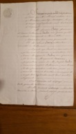 ACTE  DE SEPTEMBRE 1850 ADJUDICATION TERRES A BEIRE LE CHATEL - Historical Documents