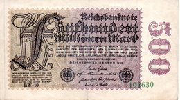 500 MILLIONEN MARK  1 September  1923 - 500 Miljoen Mark