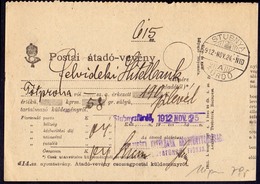 HUNGARY - SLOVAKIA - POSTAL Recomm: STUBNYA  FURDO - TURČIANSKE TEPLICE - 1912 - Cartes Postales