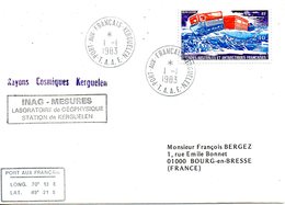 TAAF. Enveloppe Commémorative Ayant Circulé En 1983. Laboratoire De Géophysique/Rayons Cosmiques. - Research Programs