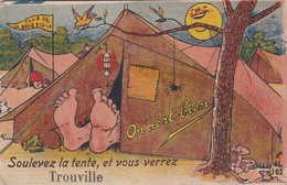 ¤¤  -  TROUVILLE   -  Carte à Système   -   Camping   -  ¤¤ - Trouville