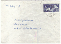 Sweden. Letter. Stamps And Postmark. 1972 - 1930- ... Coil Stamps II