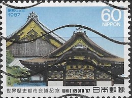 JAPAN 1987 World Historic Cities Conference, Kyoto - 60y Nijo Castle FU - Used Stamps