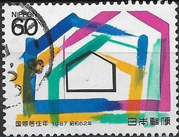 JAPAN 1987 International Year Of Shelter For The Homeless - 60y - Houses (Yoko Sasaki) FU - Used Stamps