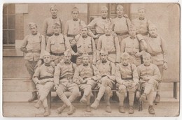 Carte Photo Militaria Groupe De Soldats Par Maillet EPINAL Musique Flute - Epinal