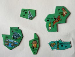 Lot De 5 Magnets LE GAULOIS - EUROPE - Reklame