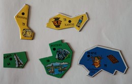 Lot De 5 Magnets LE GAULOIS - EUROPE - Reklame