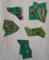 Lot De 5 Magnets LE GAULOIS - EUROPE - Reklame