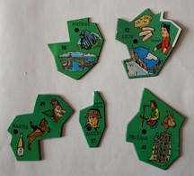 Lot De 5 Magnets LE GAULOIS - EUROPE - Advertising