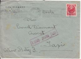 7053FM- REPUBLIC COAT OF ARMS STAMP ON COVER, FIGHT FOR PEACE POSTMARK, 1950, ROMANIA - Briefe U. Dokumente